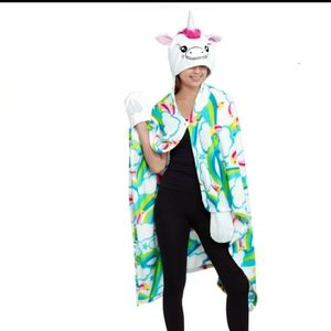Unicorn Cozy Wrap /-Robe Blanket